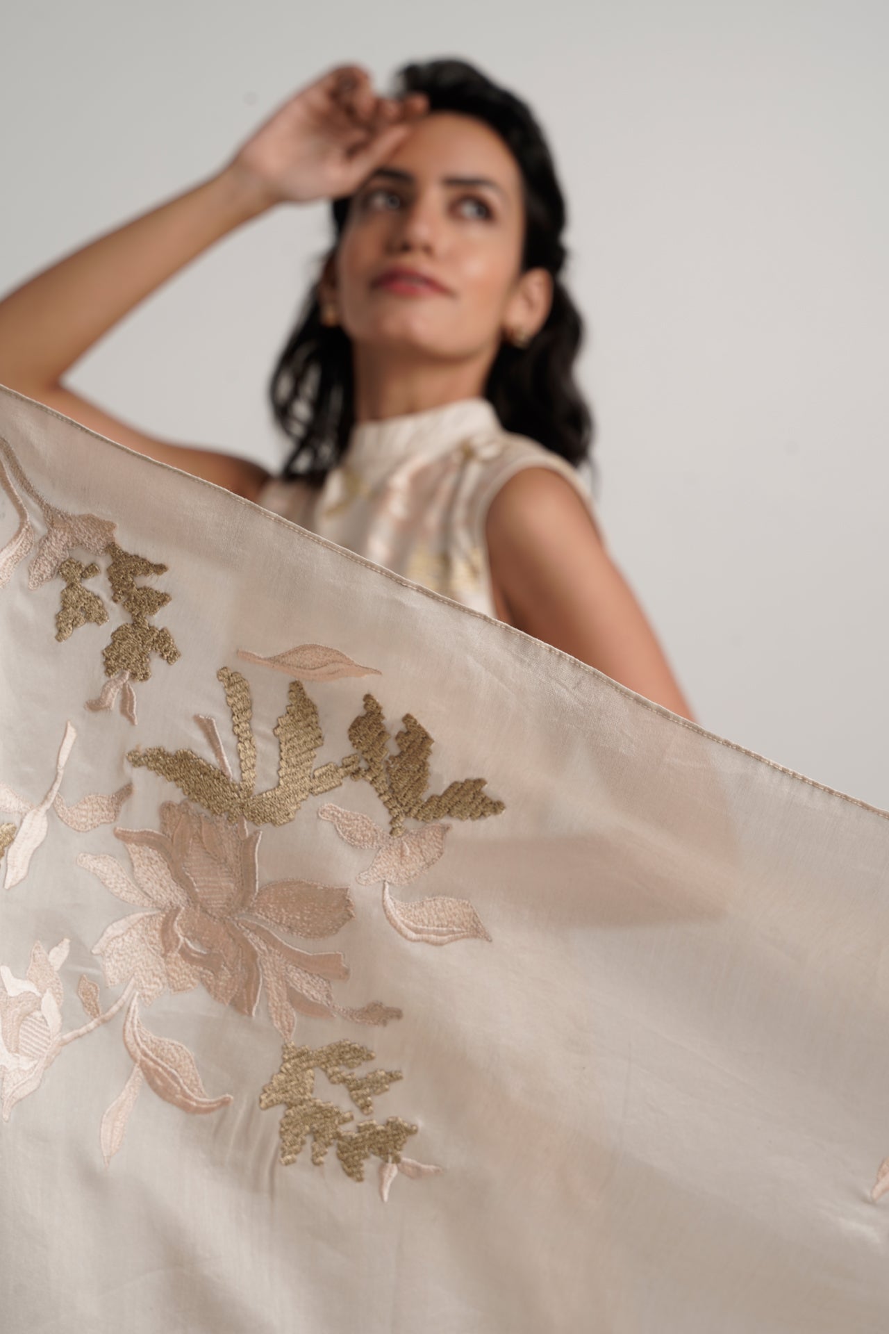 Oyster Pink Modern Kurta Set of 3