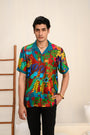 Crimson mens half sleeve shirt set