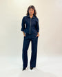 Denim Zip Top