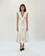 Peony embellished dress