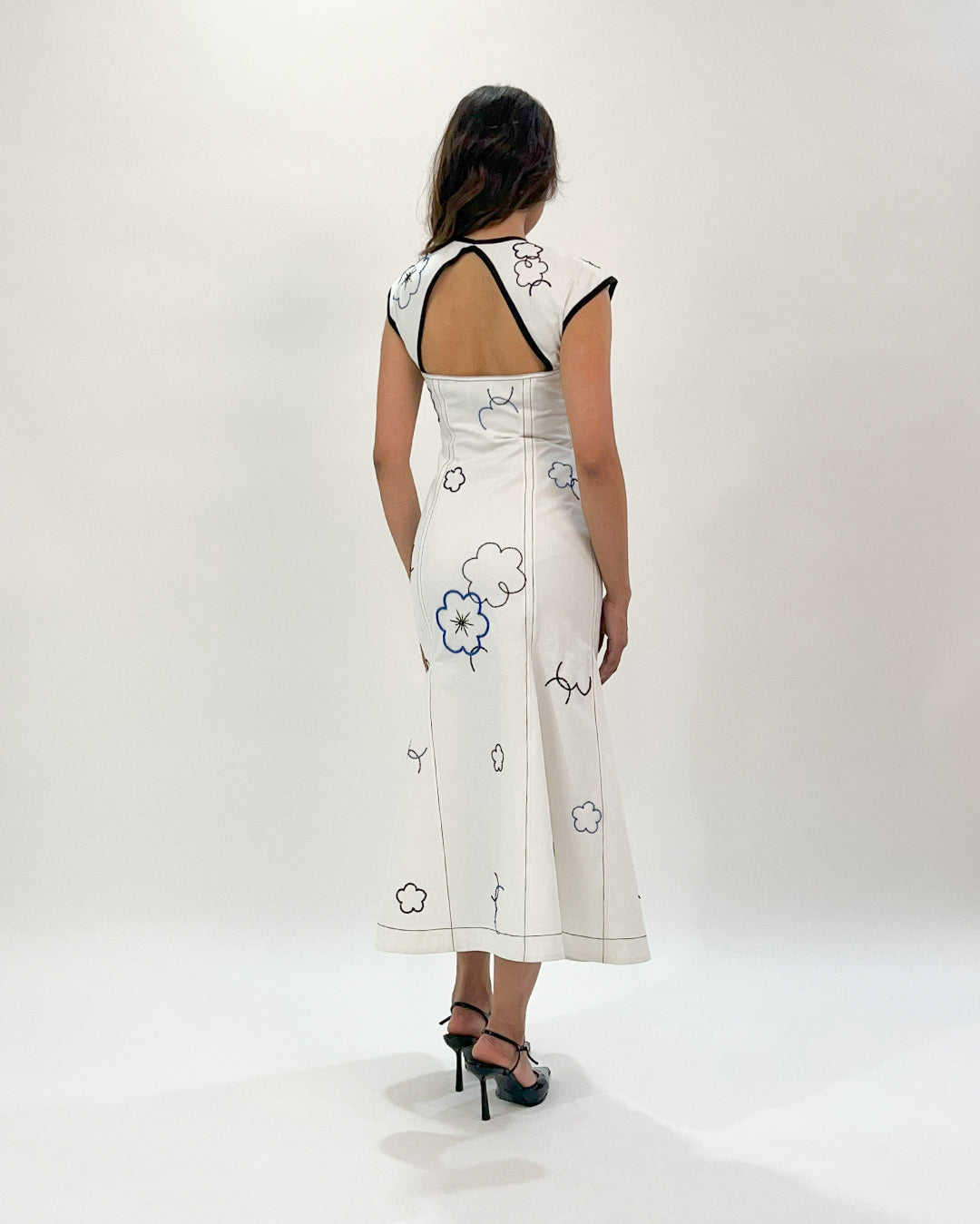 Peony embellished dress