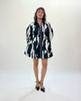 Stream bubble hem dress