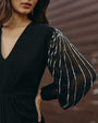 Ewoke Black Drape Dress