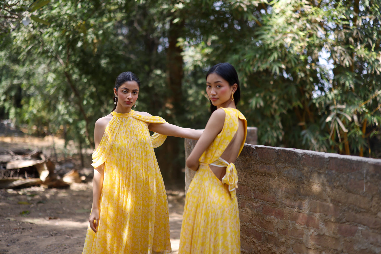 Ewoke Yellow Midi Dress
