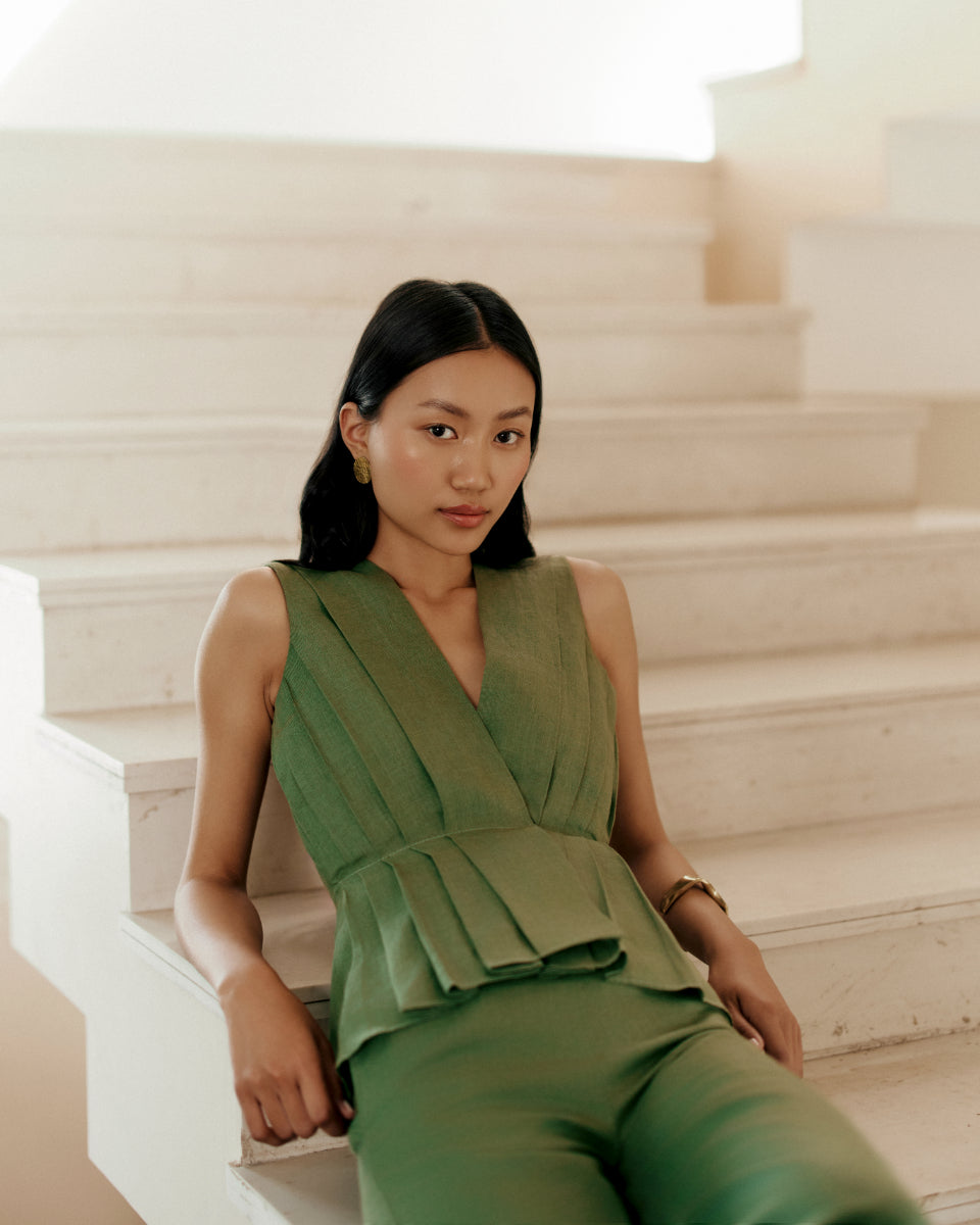 Ewoke Green Hemp Coord Set