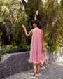 Ewoke Blush Pink Midi Dress