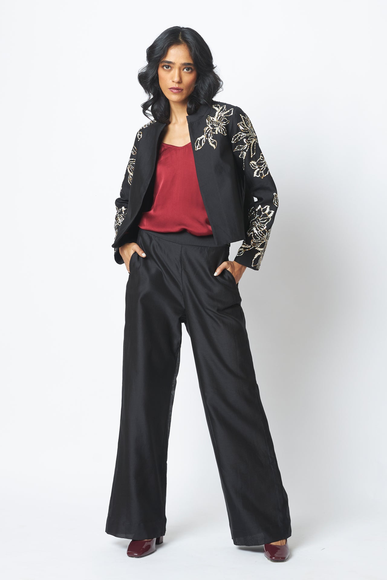 Teresa - Sequin Short Jacket & Pant Set
