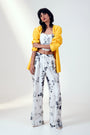 Luz - Blazer With Corset Flared Pants