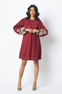 Poey - Sculpted Sleeve Shift Dress