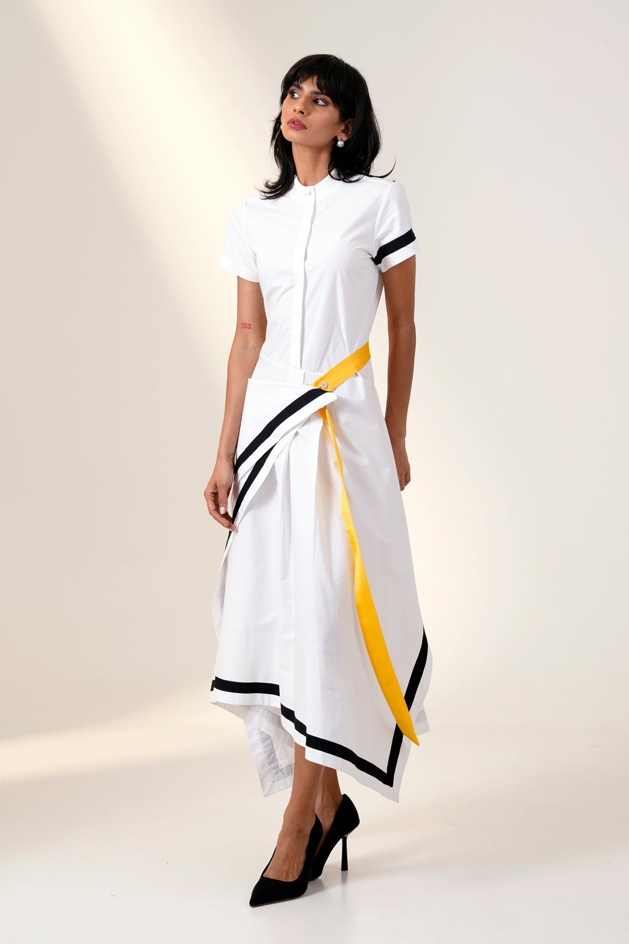 Blanca - Drape Shirt Dress