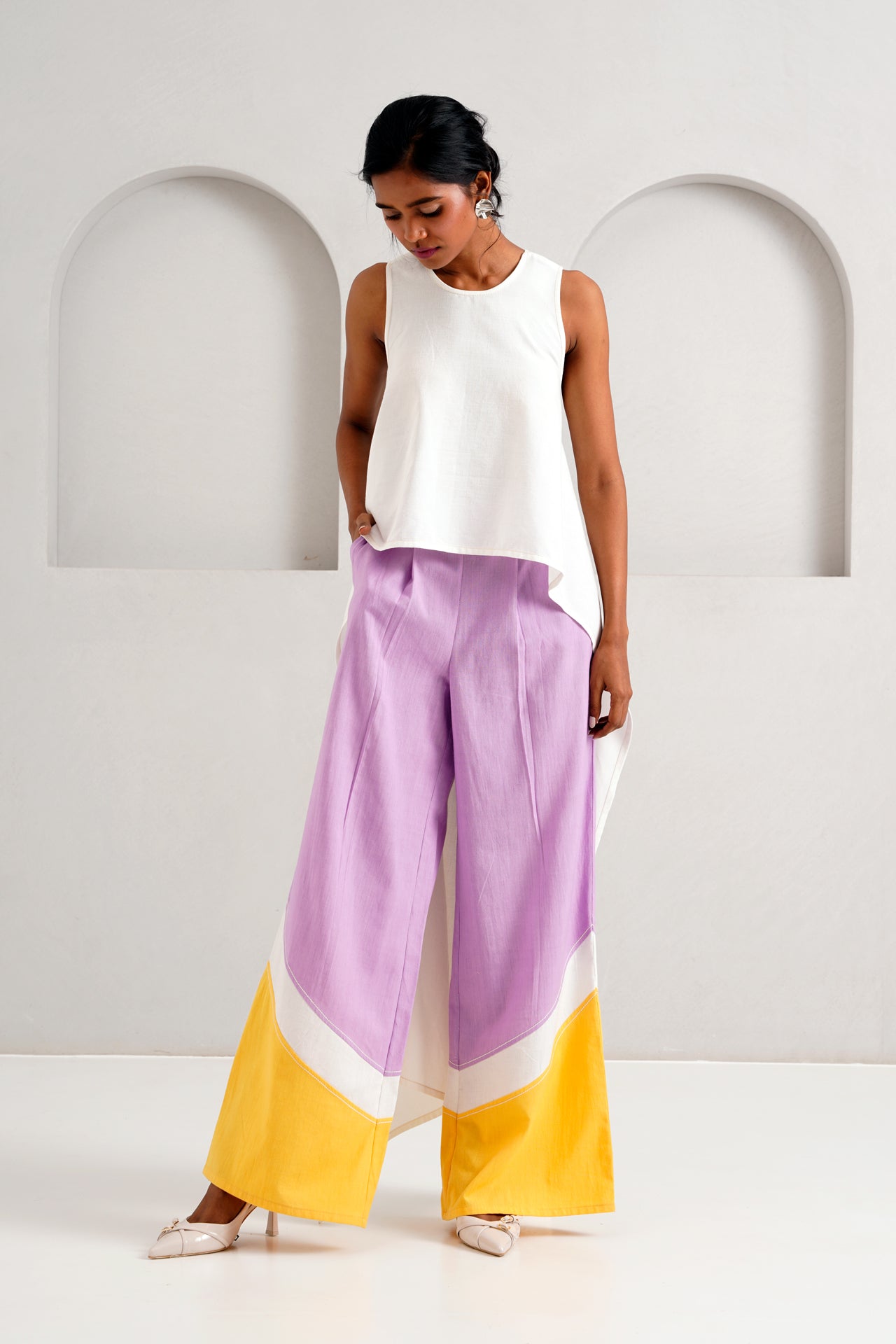 Rabi & Troop - Criss-Cross Top + Wave Hem Pants