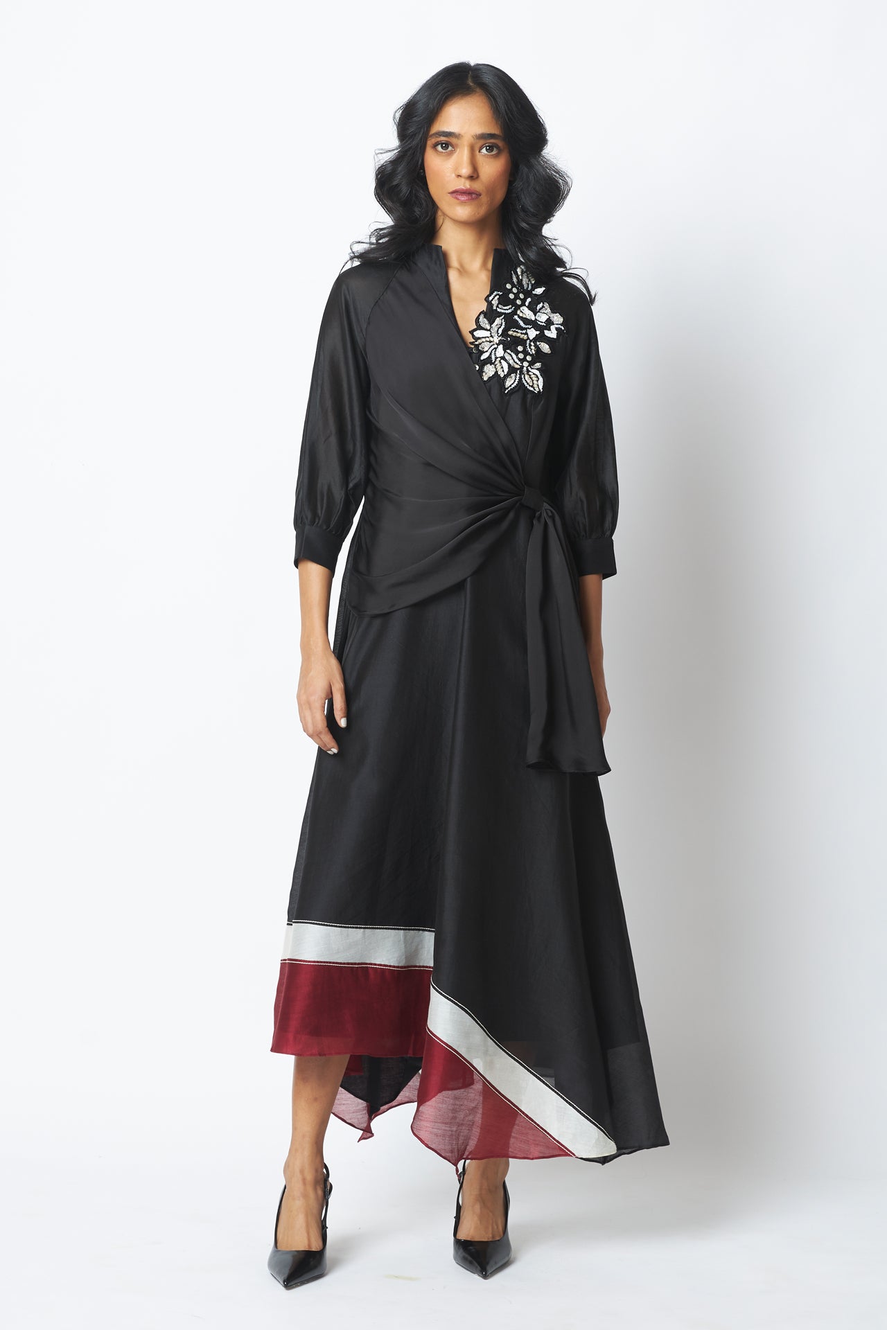 Louisa - Moonlit Broach Midi Dress