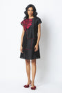 Monica - Shoulder Bib Ladder Dress