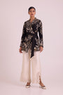 Farah - Tendril Wrap Blazer & Cutwork Pants