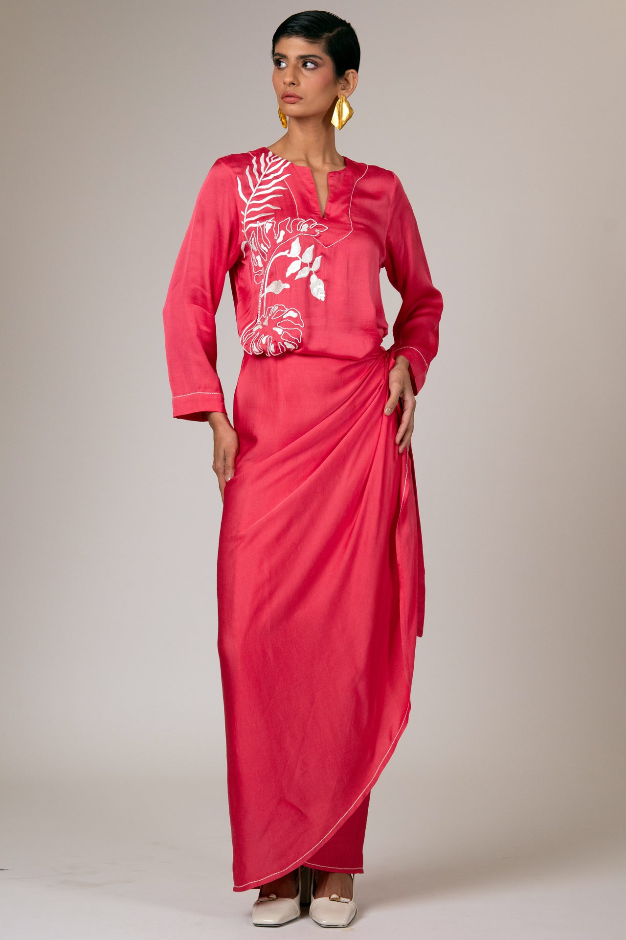 Wrap-around Kimono Dress