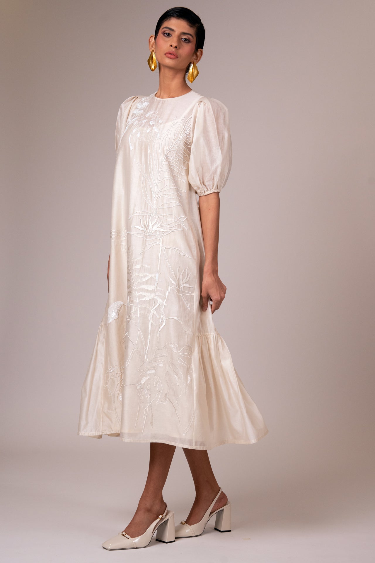 Featherlight Midi Dress