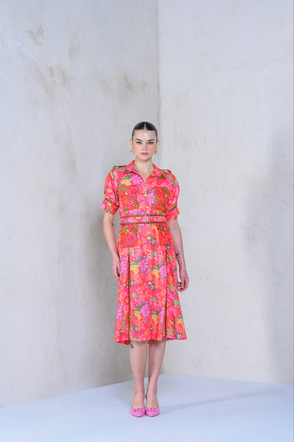 Prism Petal Shirt Dress