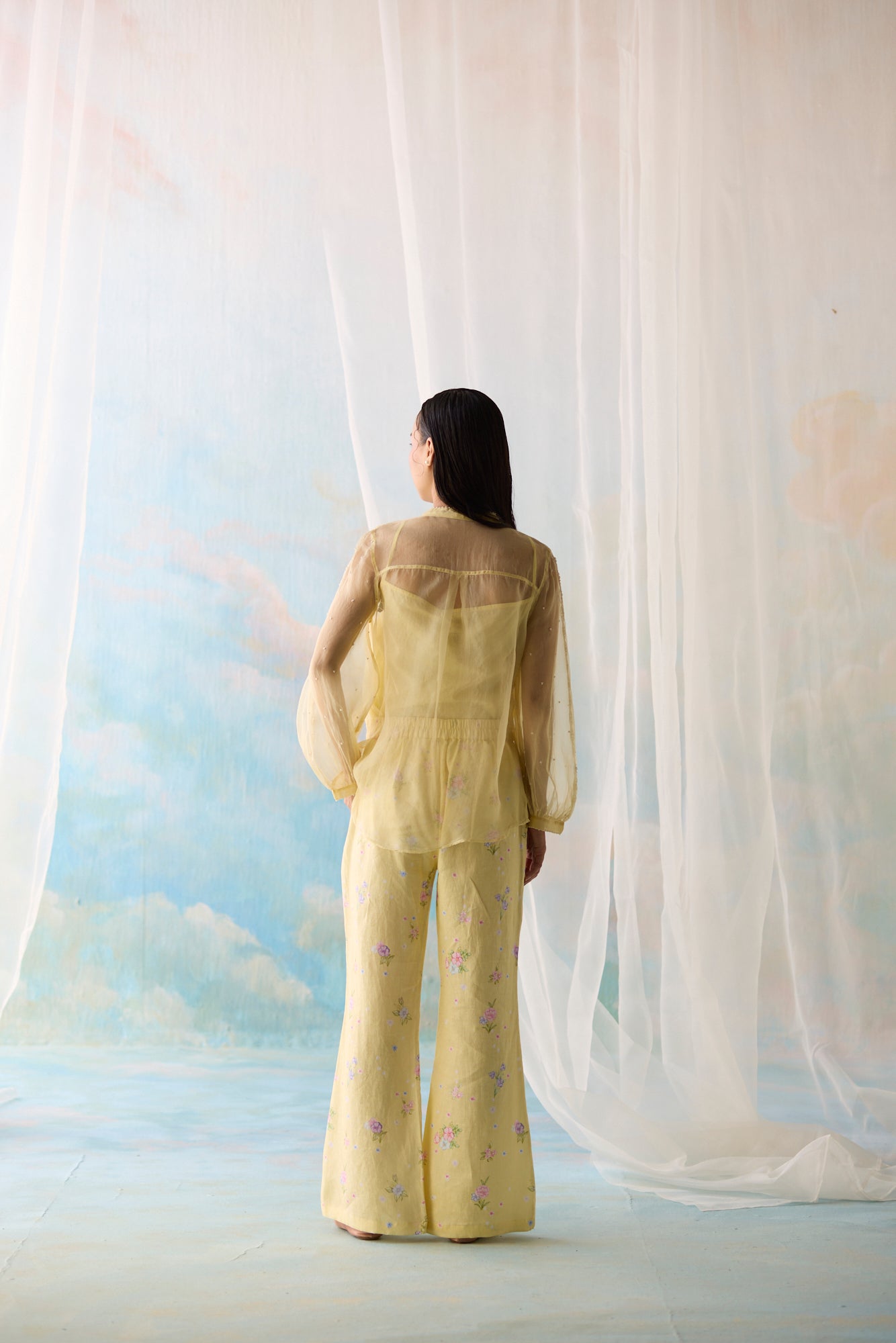 Citrine Sheer Co-ord Set