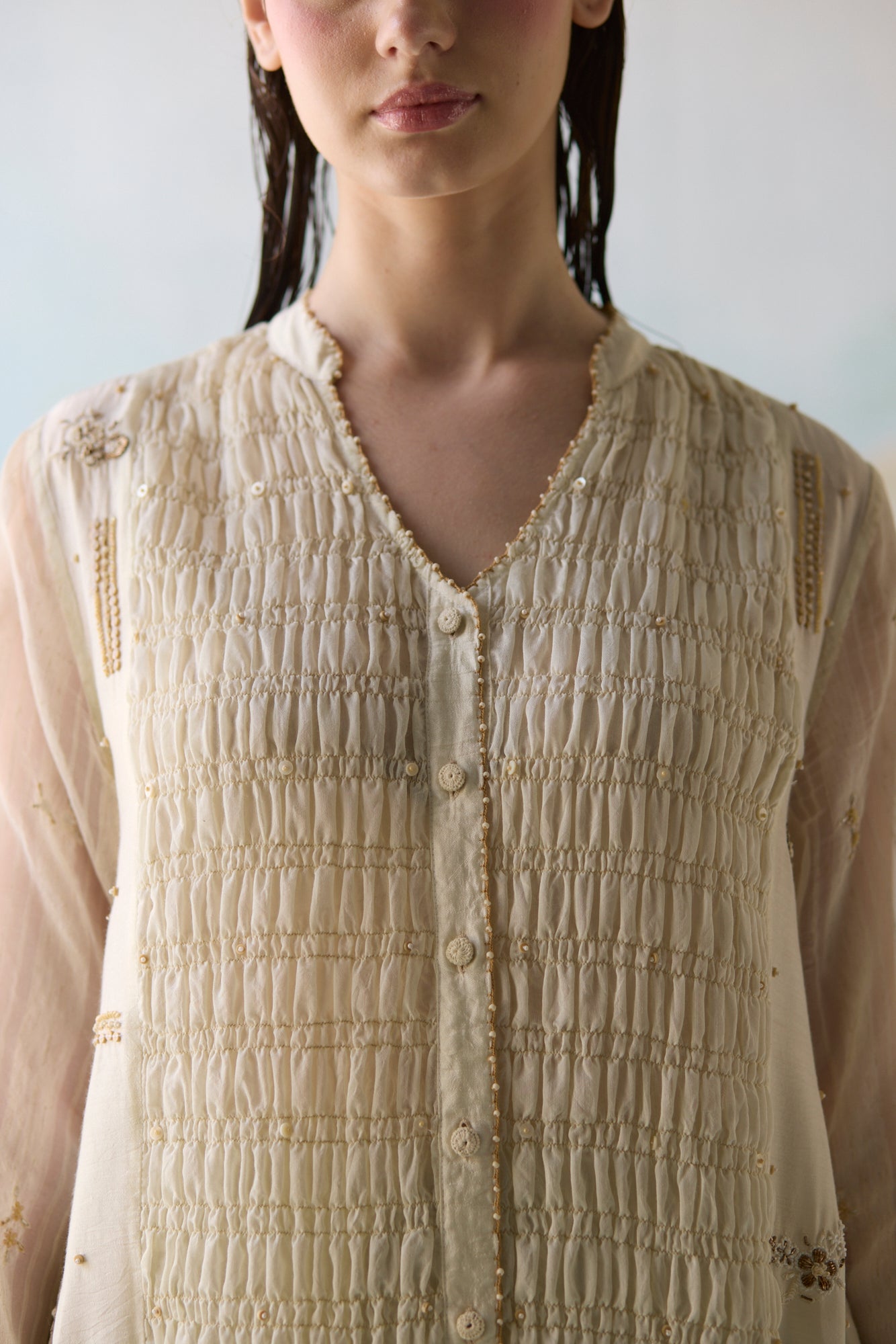 Cloud Smocked Tunic