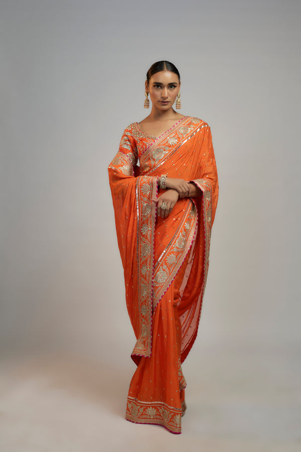 Golconda Fez saree set