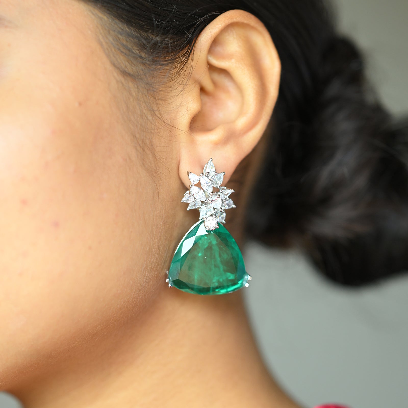 Triangular Drop Earrings