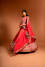 Mirzam lehenga & koti jacket with dupatta