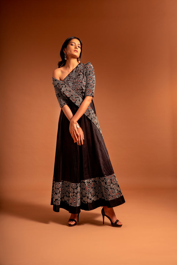 bianca off shoulder anarkali