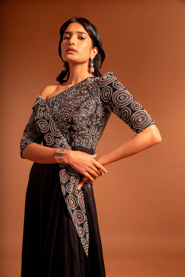 bianca off shoulder anarkali