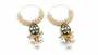 The Amara Kundan Pearl Hoops
