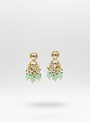Mint Kundan Drop Earrings