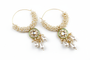 The Emerald Kundan & Pearl Beaded Hoop Earrings