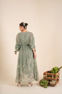 An Ocean Blue Tie Up Kaftan