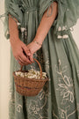 An Ocean Blue Tie Up Kaftan