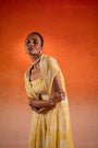 A Corn Yellow Printed Jacket Set