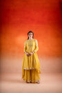 A Corn Yellow Anarkali Set