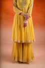 A Corn Yellow Anarkali Set