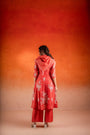 A Georgia Peach Color Anarkali Set