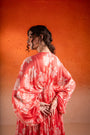 Georgia Peach Printed Tie-Up Kaftan Set