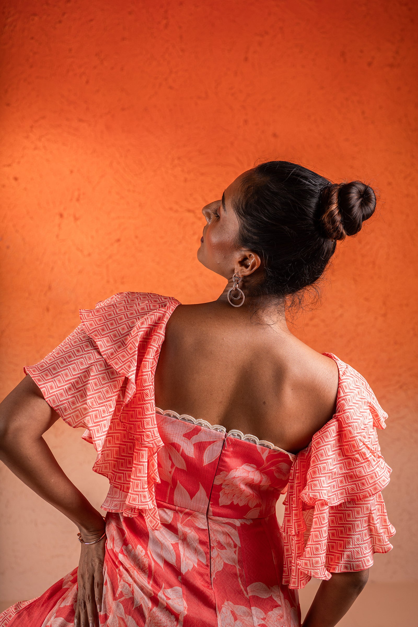 A Printed Layered Maxi In Georgia