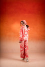 A Georgia Peach Floral Printed Co-Ord Set