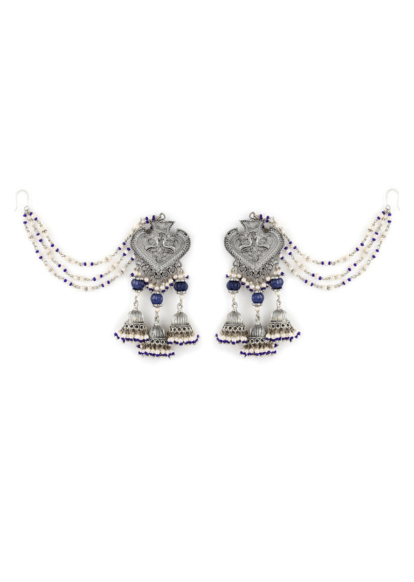 Kamakshi teenladi blue jhumkas