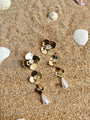 18K Gold Tone Plated Pearl Earring