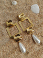 Geometric Chain Drop Earrings