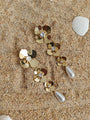 18K Gold Tone Plated Pearl Earring