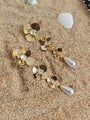 18K Gold Tone Plated Pearl Earring