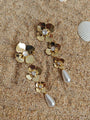 18K Gold Tone Plated Pearl Earring