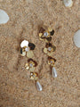 18K Gold Tone Plated Pearl Earring