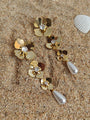 18K Gold Tone Plated Pearl Earring