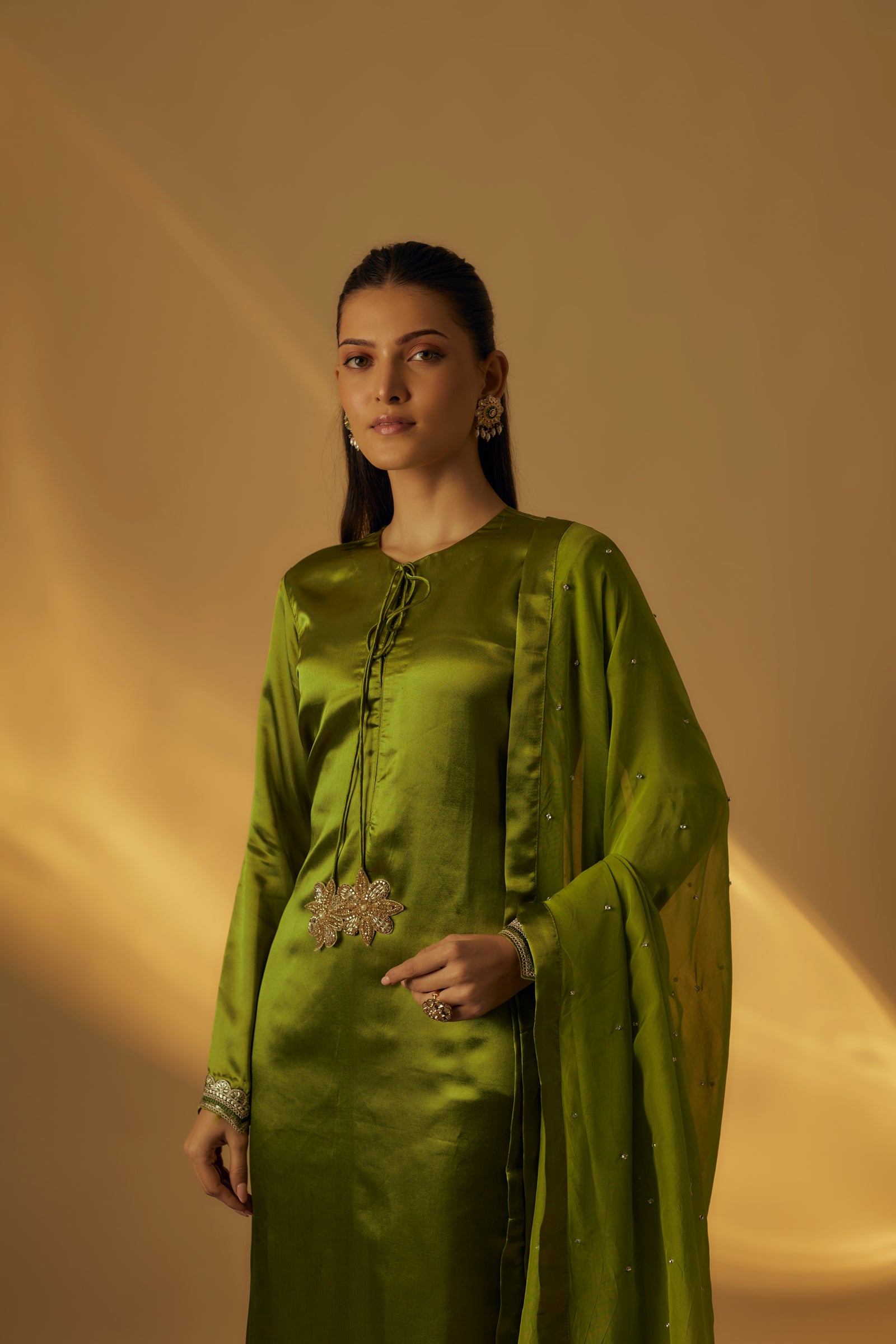 Mehendi Green Kurta Set