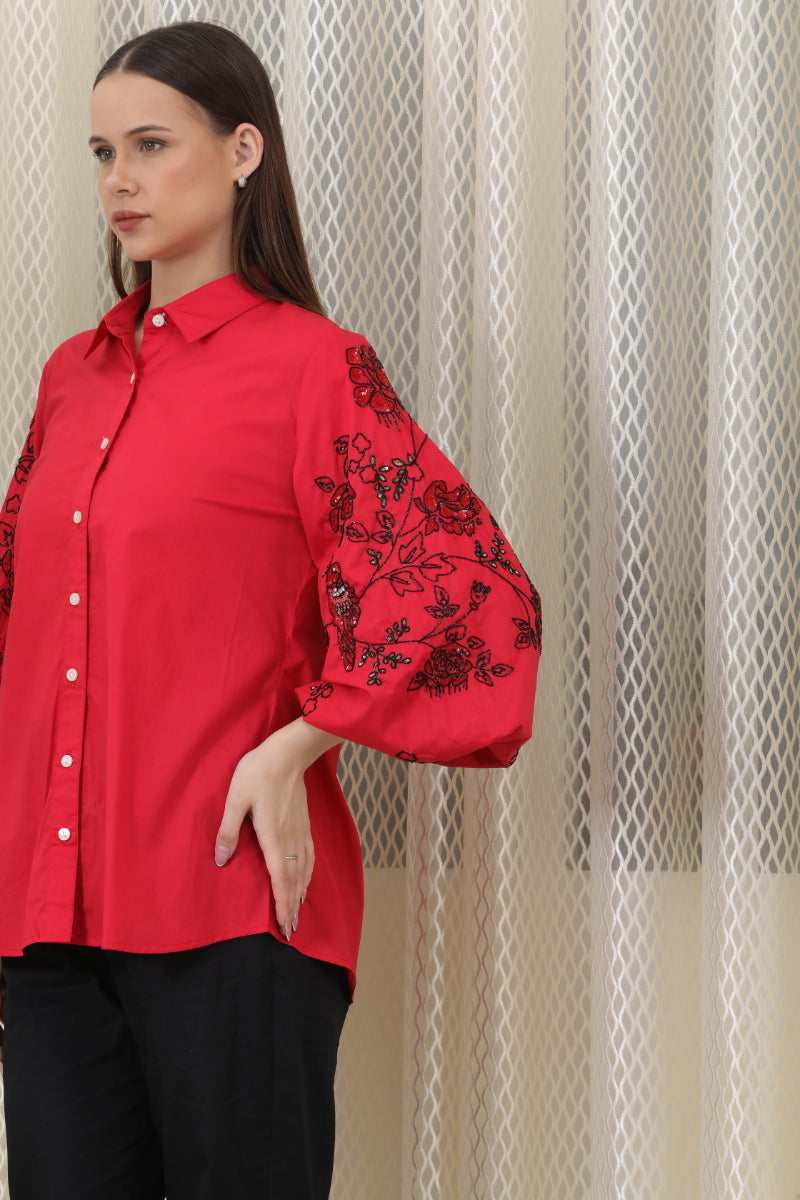 Crimson Red Co-Ord Set Is Your Perfect Day-To-Evening Statement Piece
